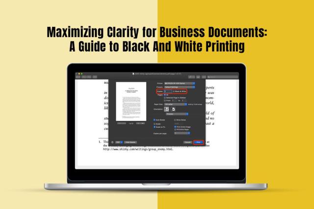 Maximizing Clarity For Business Documents: A Guide To Black And White Printing