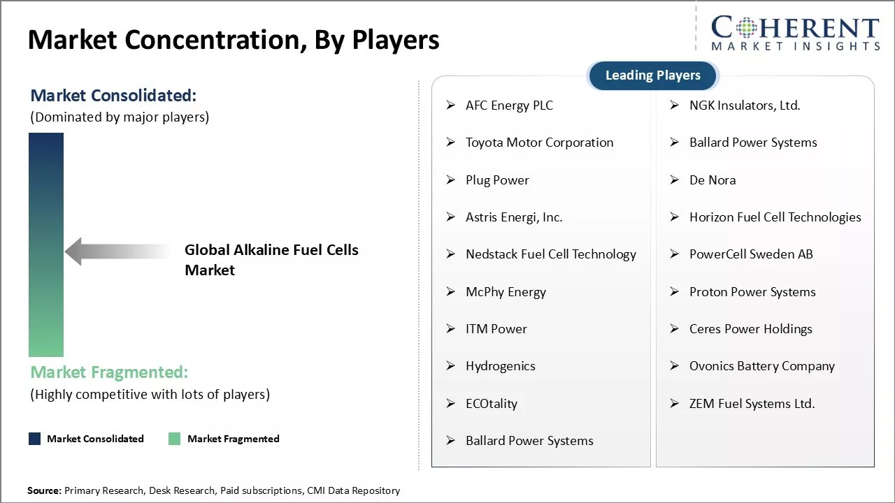 Alkaline Fuel Cells Market Concentration By Players