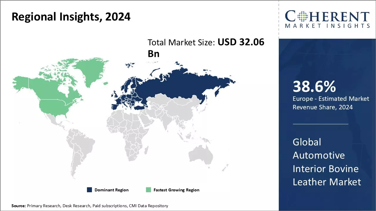 Automotive Interior Bovine Leather Market Regional Insights