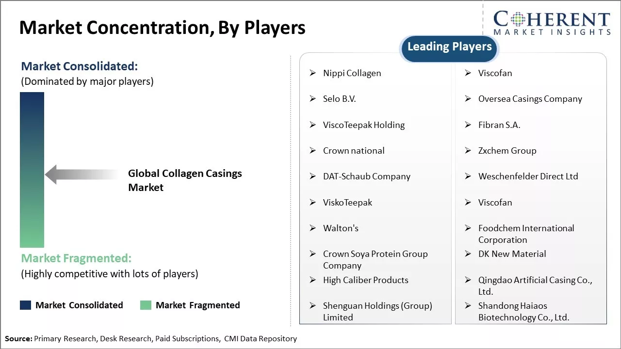 Collagen Casings Market Concentration By Players