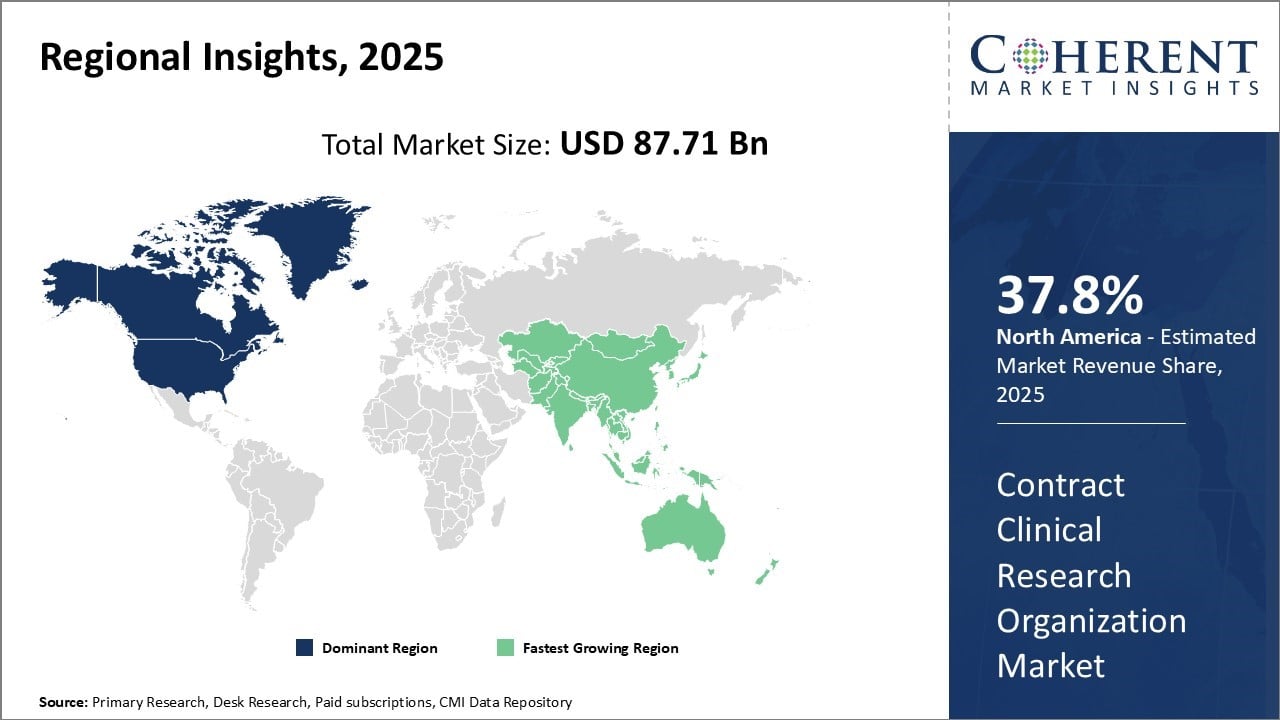 Contract Clinical Research Organization Market Regional Insights Contract Clinical Research Organization Market Regional Insights