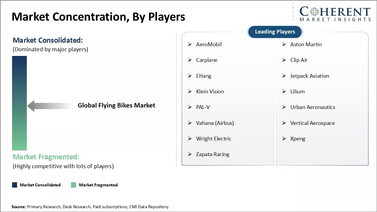 Flying Bikes Market Concentration By Players