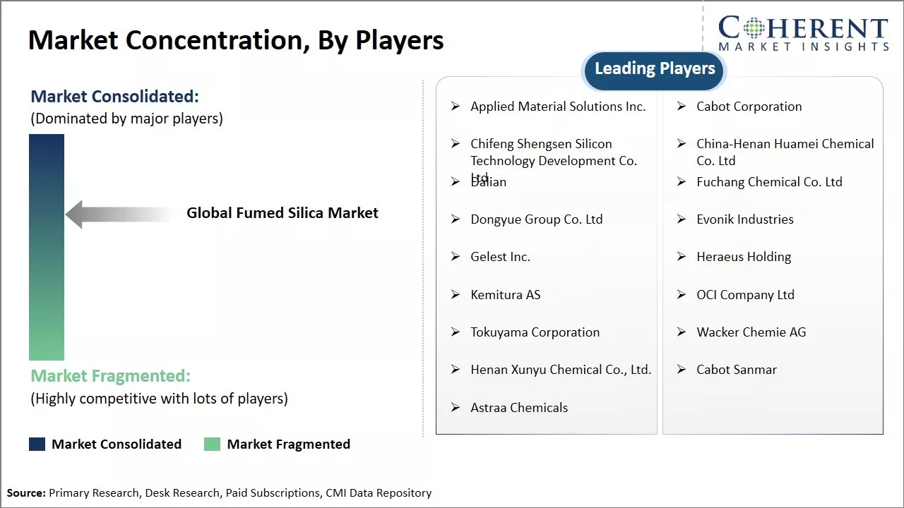 Fumed Silica Market Concentration By Players