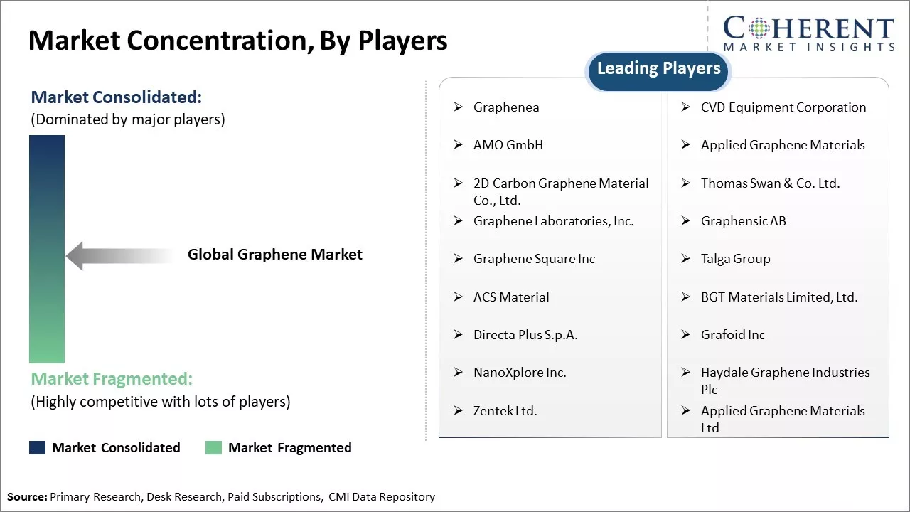 Graphene Market Concentration By Players