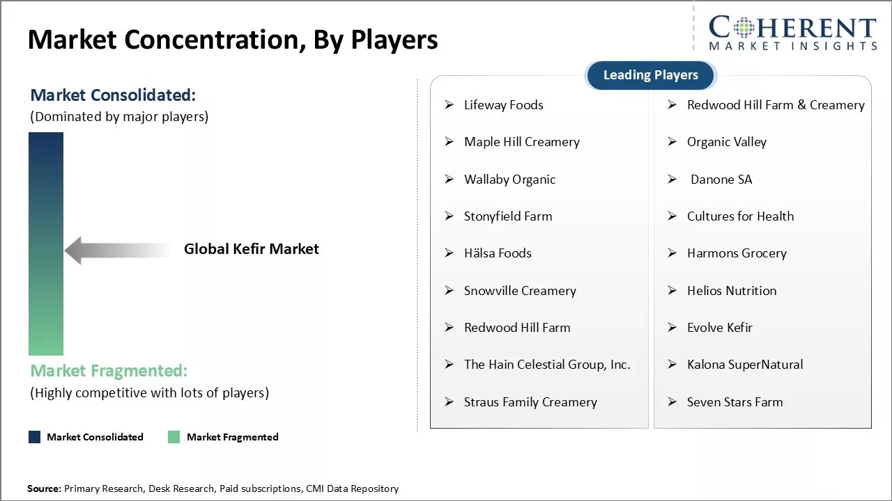 Kefir Market Concentration By Players