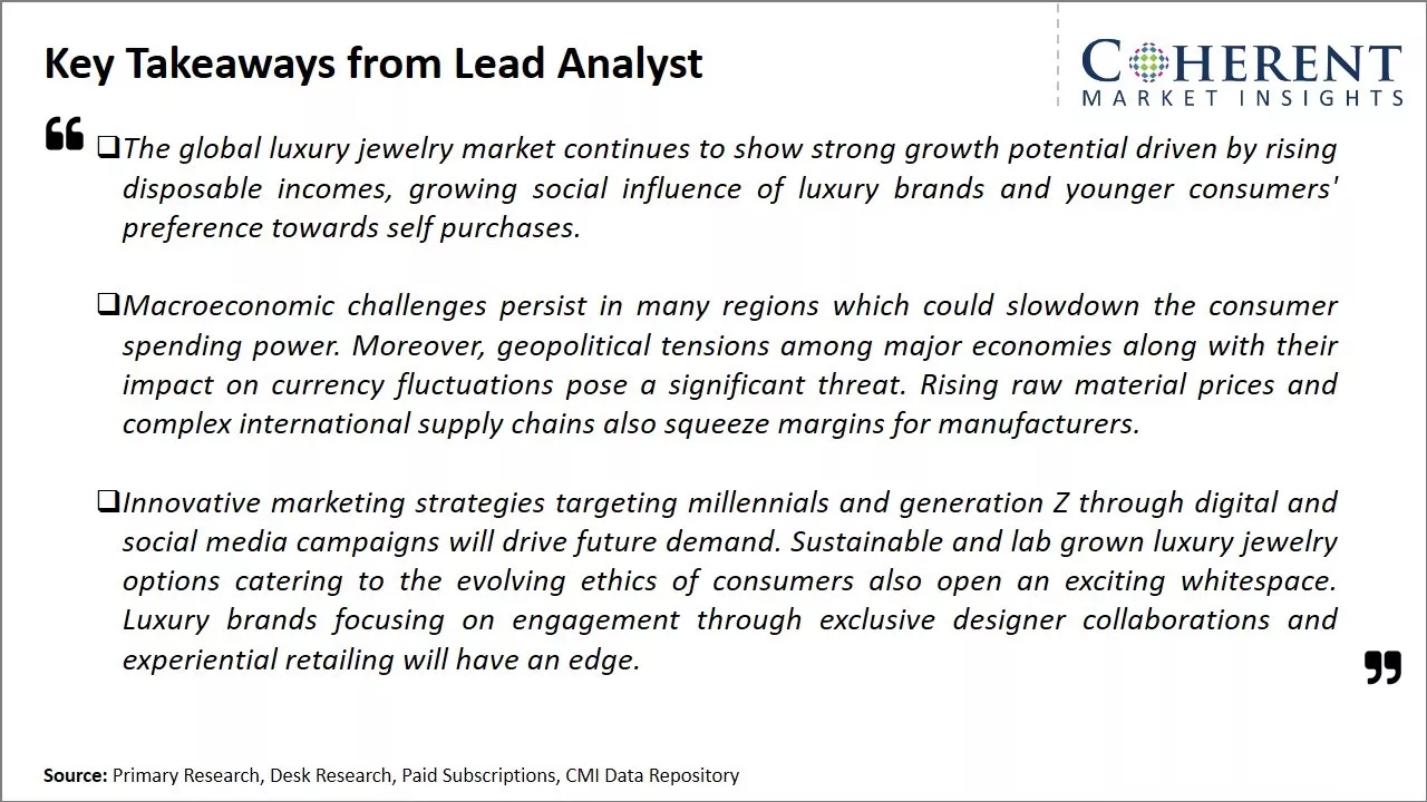 Luxury Jewelry Market Key Takeaways From Lead Analyst