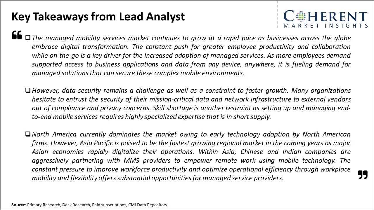 Managed Mobility Services Market Key Takeaways From Lead Analyst