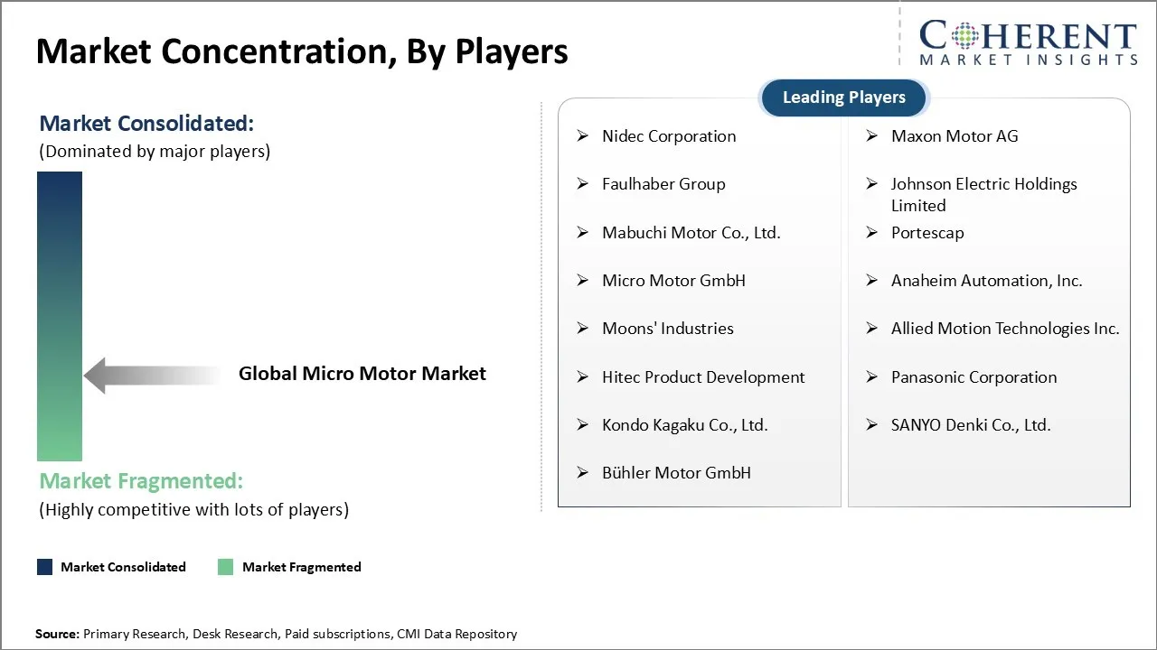 Micro Motor Market Concentration By Players