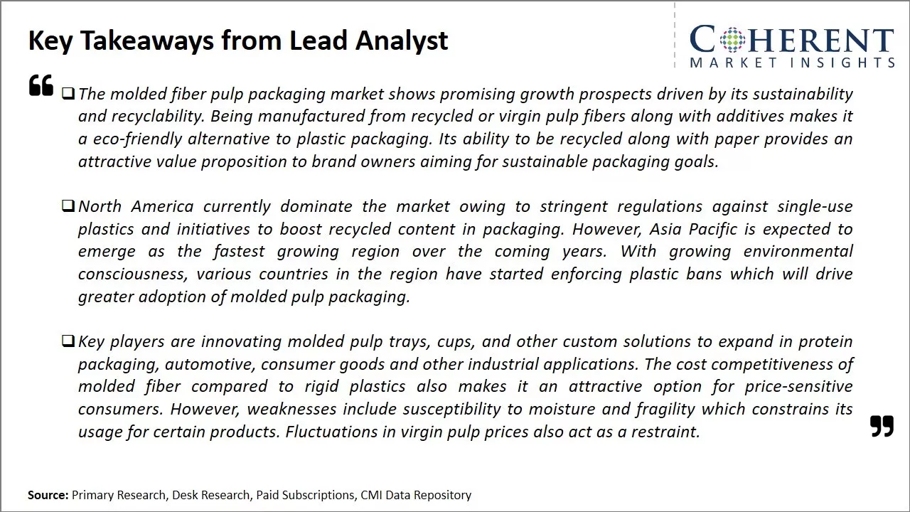 Molded Fiber Pulp Packaging Market Key Takeaways From Lead Analyst