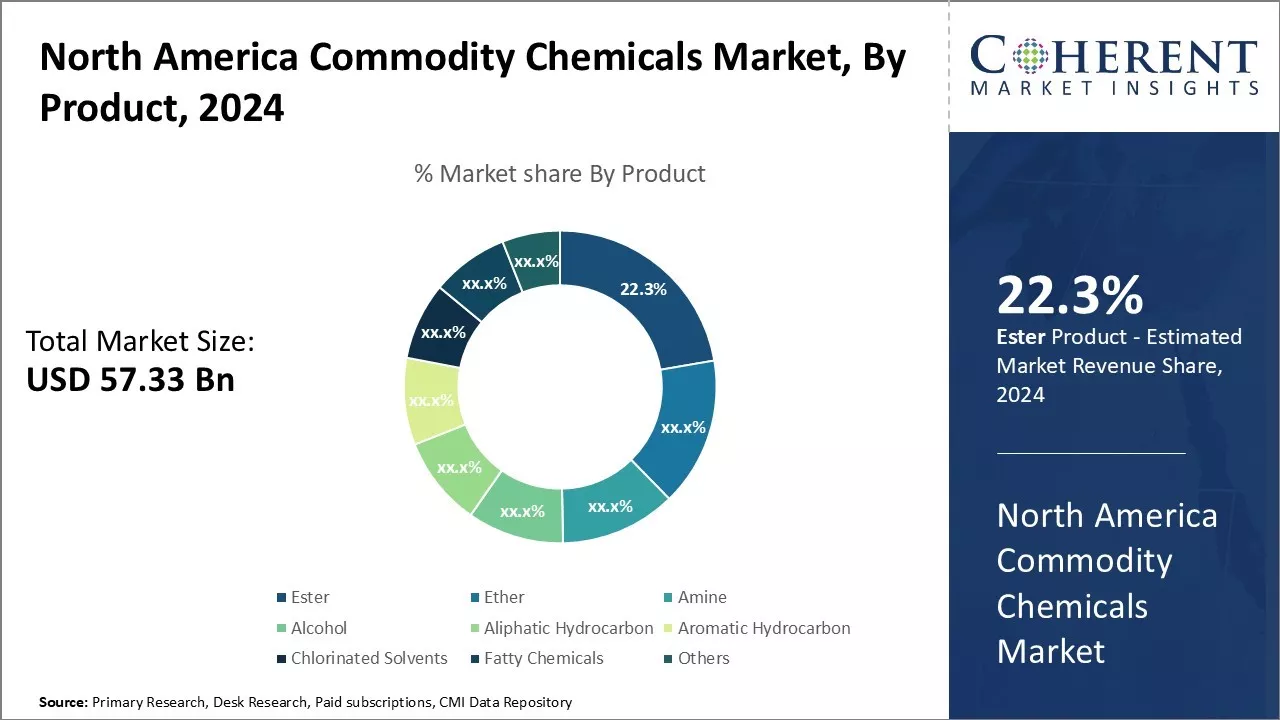 North America Commodity Chemicals Market By Product