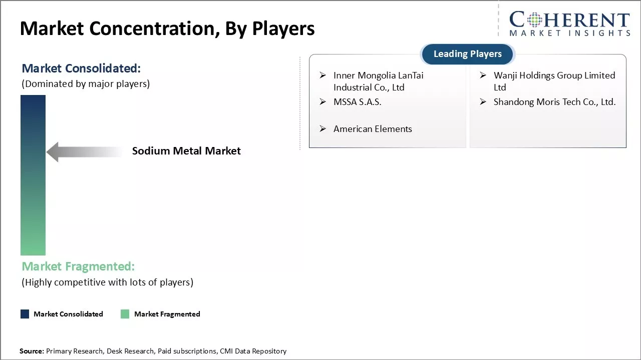 Sodium Metal Market Concentration By Players