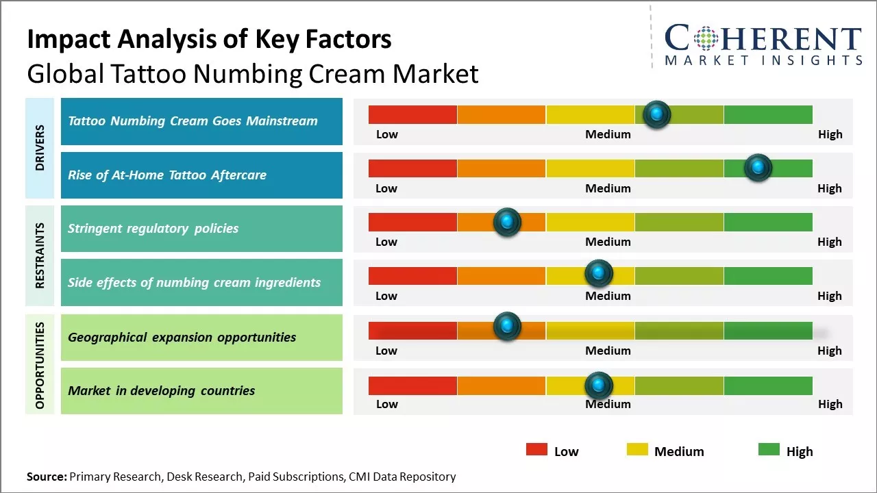Tattoo Numbing Cream Market Key Factors