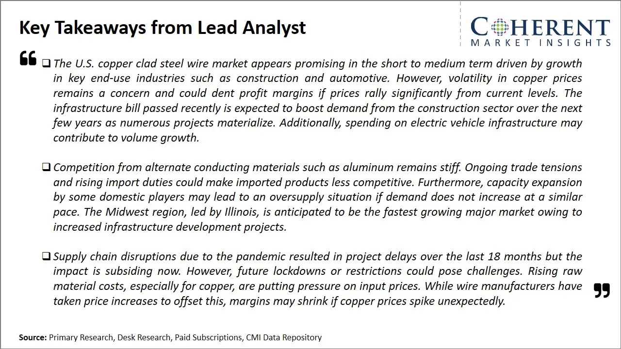 U.S. Copper Clad Steel Wire Market Key Takeaways From Lead Analyst