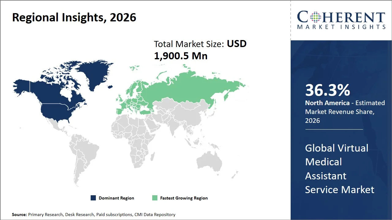 Virtual Medical Assistant Service Market By Regional Insights Virtual Medical Assistant Service Market By Regional Insights
